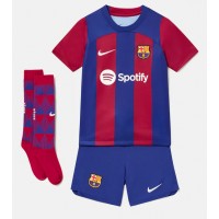 Barcelona Ronald Araujo #4 Replica Home Minikit 2023-24 Short Sleeve (+ pants)